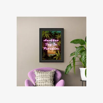Dunelm Another Day in Paradise Framed Print