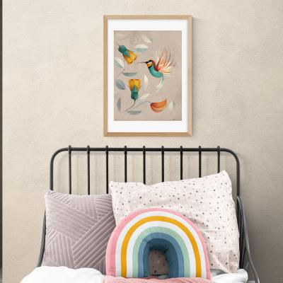 Dunelm East End Prints Hummingbird Print MultiColoured
