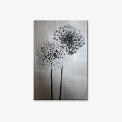 Dunelm Aliums Canvas Silver
