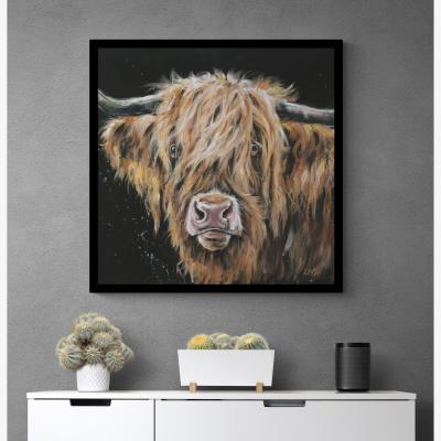 Dunelm Magnus Framed Print Black