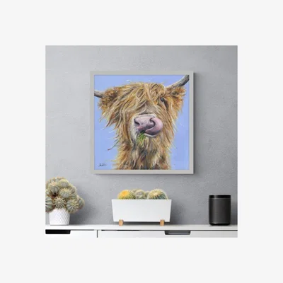 Dunelm Bertie Framed Print Blue