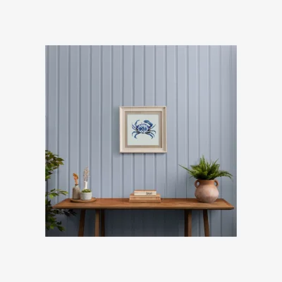 Dunelm Birch Milton Cobalt Framed Print Natural