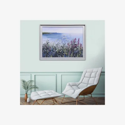 Dunelm Coastal Walk by Claire Henley Framed Canvas