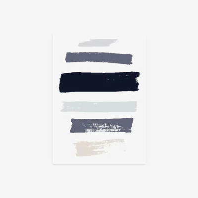 Dunelm East End Prints Tranquil Print Navy