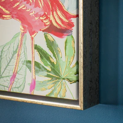 Dunelm Flamingo Framed Print I Pink