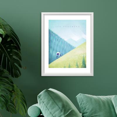 Dunelm The Art Group Pyrenees Framed Print Blue