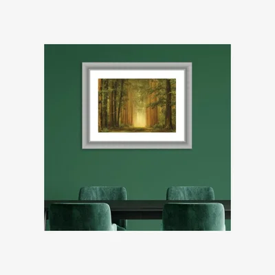 Dunelm The Art Group The Portal Framed Print Green