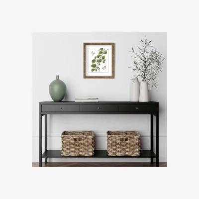 Dunelm Cedar & Sage Spring Gathering Botanical Framed Print Gold