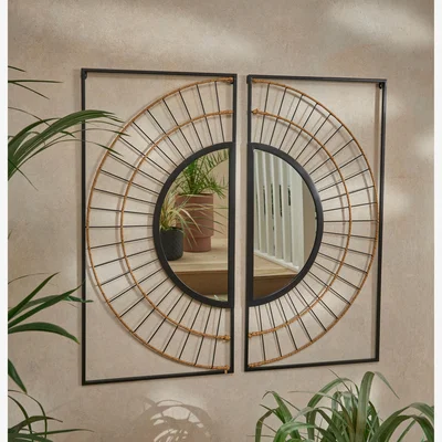 Dunelm Indoor Outdoor Artisan Wall Art Panels 90cm MultiColoured