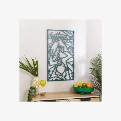 Dunelm Disney Jungle Book Indoor Outdoor Wall Art Green