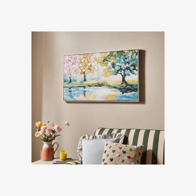 Dunelm Colourful Landscape Hand Finished Framed Canvas