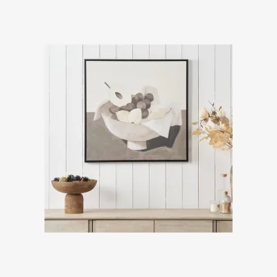 Dunelm Fruit Bowl Framed Canvas