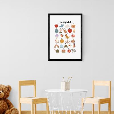 Dunelm East End Prints Alphabet Print MultiColoured