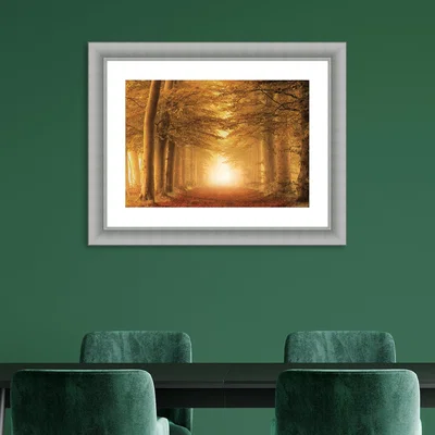 Dunelm The Art Group Autumn Feelings Framed Print Orange