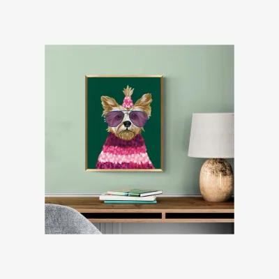 Dunelm Artko Terrific Terrier by Yvette St Amant Framed Print