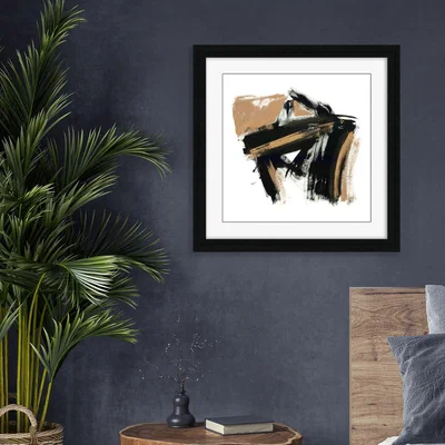 Dunelm The Art Group Between Layers Framed Print Black