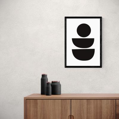 Dunelm East End Prints Abstract II Print Black