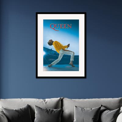 Dunelm The Art Group Queen Live At Wembley Framed Print MultiColoured