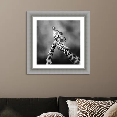 Dunelm The Art Group Neck Loving Framed Print Black and white