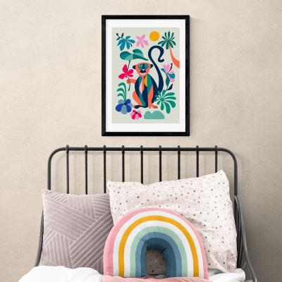 Dunelm East End Prints Monkey Print MultiColoured
