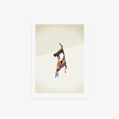 Dunelm East End Prints Cat 2 Print MultiColoured