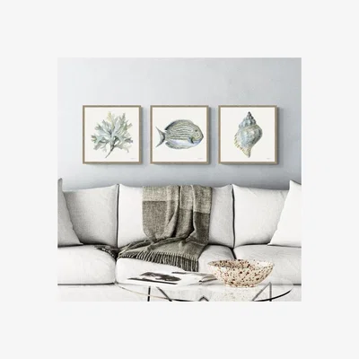 Dunelm Artko Set of 3 Coastal Bliss Framed Prints
