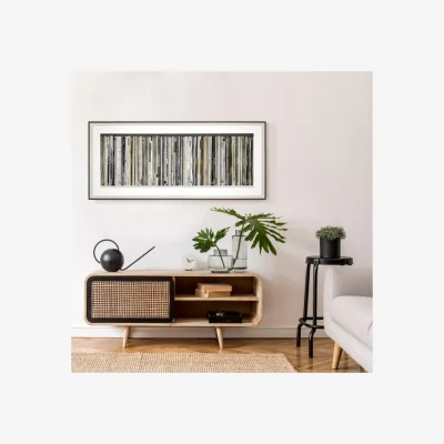 Dunelm Cedar & Sage Classic Vinyl Framed Print Grey