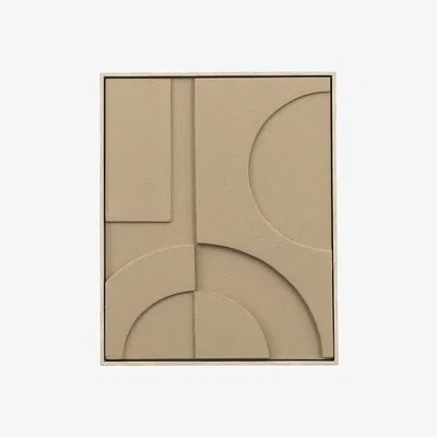 Dunelm Pailo Relief Framed Art Red