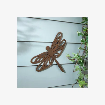 Dunelm Dragonfly Wall Decor Rust
