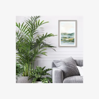 Dunelm Calm Horizon by Erica Vess Framed Print Taupe