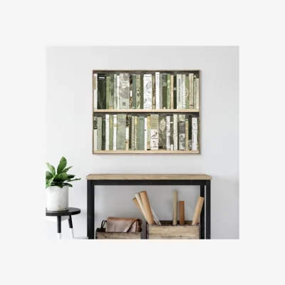 Dunelm Cedar & Sage Anthology Framed Canvas Natural