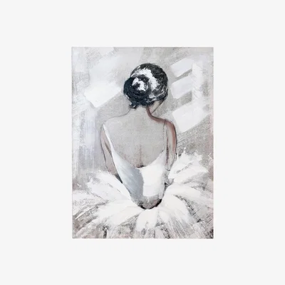 Dunelm Ballerina Canvas Grey