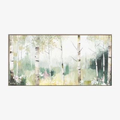 Dunelm Cedar & Sage Birch & Bloom Framed Canvas