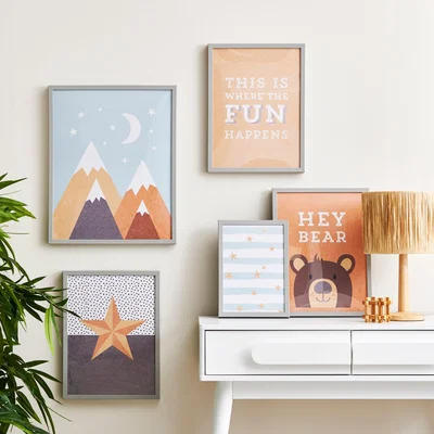 Dunelm Adventure Gallery Wall MultiColoured