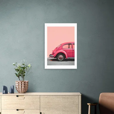 Dunelm East End Prints Pink Bug Print Pink