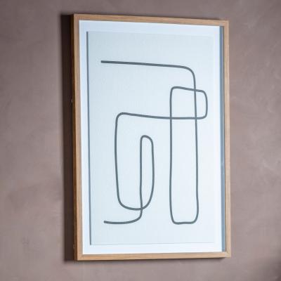 Dunelm Rossi Line Drawing Framed Art Natural