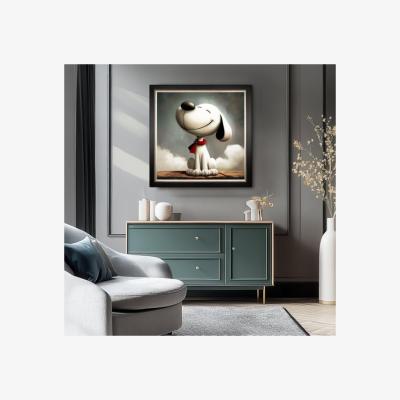 Dunelm Cedar & Sage Happiness Is Framed Canvas