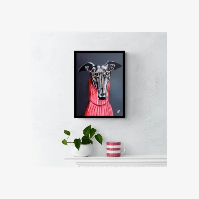 Dunelm Cyril Framed Print MultiColoured