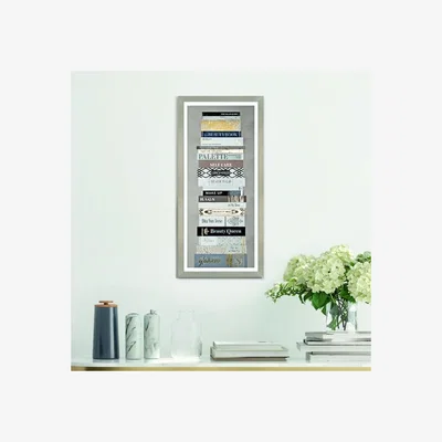 Dunelm Cedar & Sage Couturier Framed Print Gold