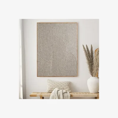 Dunelm Hestia Linen Thread 3D Wall Art