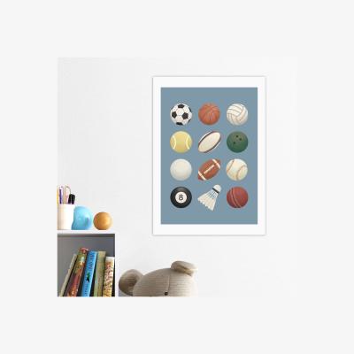 Dunelm East End Prints Sports Balls Print