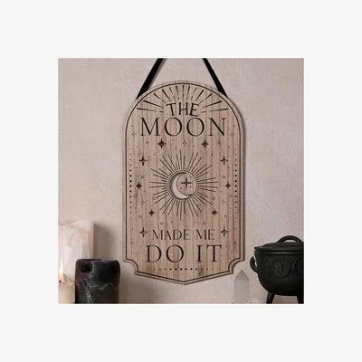 Dunelm Mystic Legends The Moon Made Me Do It Hanging Plaque