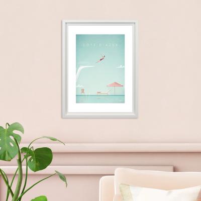 Dunelm The Art Group Cote D'Azur Framed Print Blue