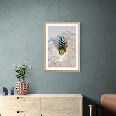 Dunelm East End Prints Pineapple Sea Print Natural