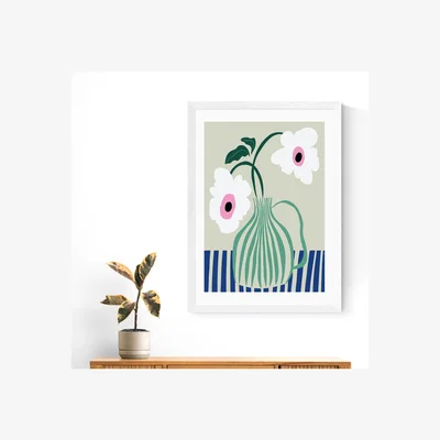 Dunelm East End Prints Floral Pottery Delight Print