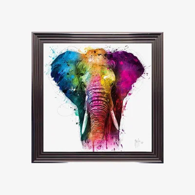 Furniture Village Multi Elephant Framed Art