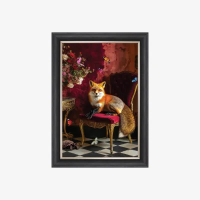 Furniture Village Stately Home Curiosity Fox Framed Picture