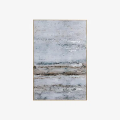 Furniture Village Abstract Glass Silver Picture Frame
