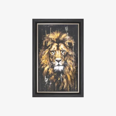 Furniture Village Leo Lion Large Framed Picture