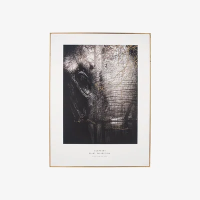Furniture Village Mono Elephant Print Gold